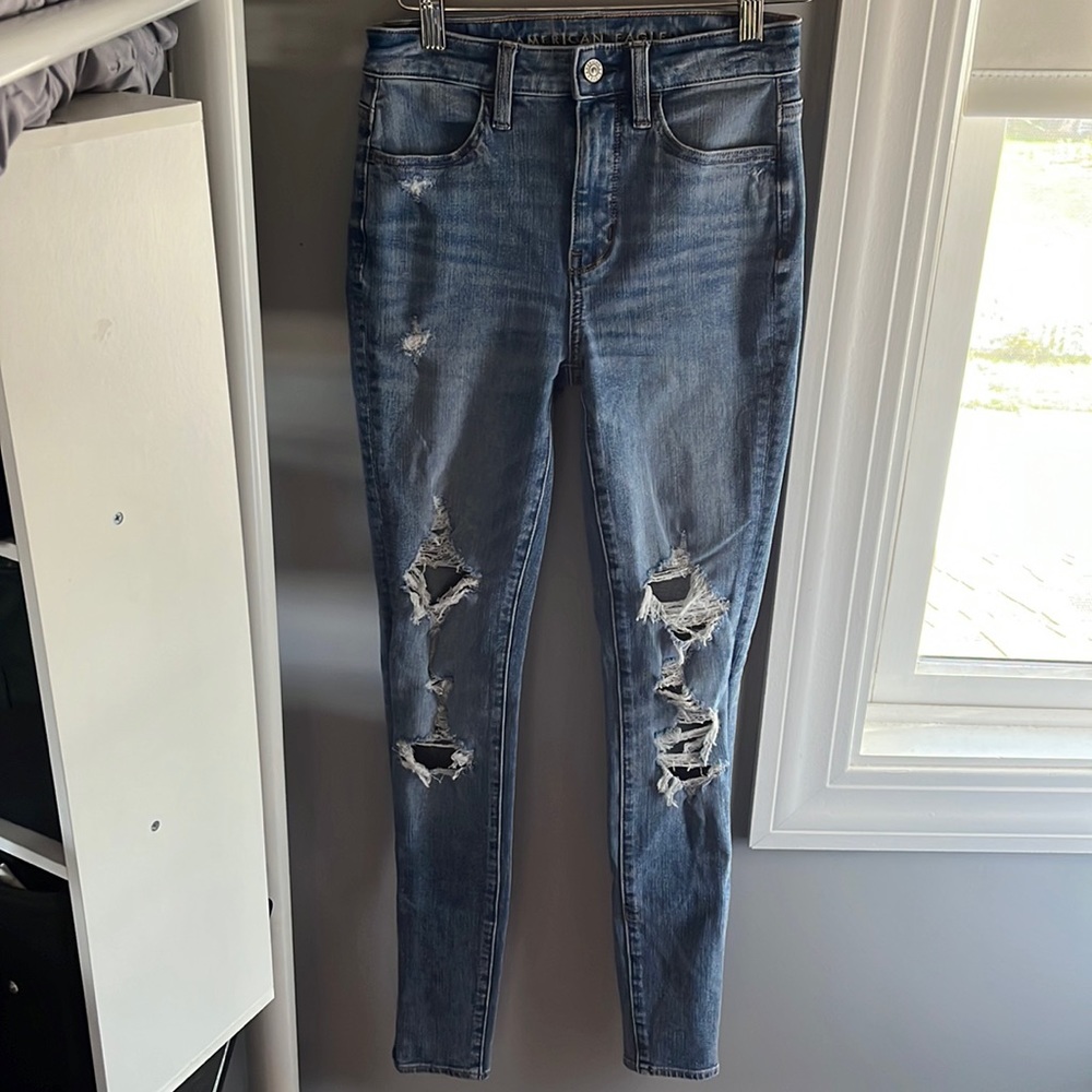 American Eagle Ripped Skinny Jeans